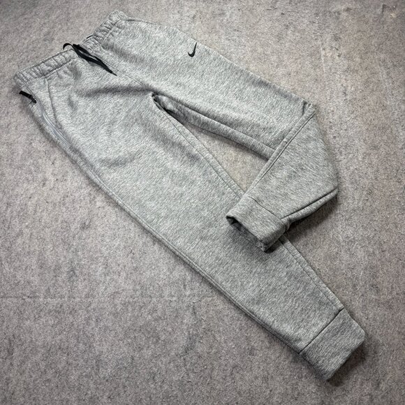 Nike THERMA-FIT Joggers Men S Gray 30" Fleece Tapered Sweatpants DQ5405 - Picture 1 of 16